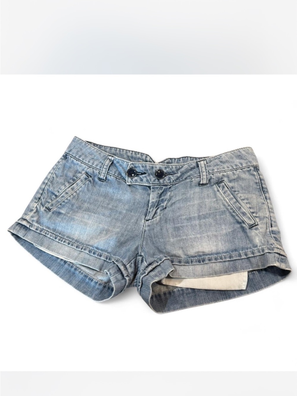 Light Wash Denim low rise Women’s Shorts - Casual Summer Staple